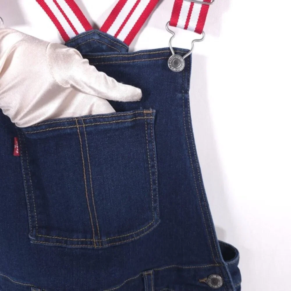Levi’s OVERALL Girlfriend Adjustable‎ Shoulder Straps Size 14 Reg Girls